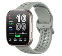 MoKo Banda per Smartwatch Compatibile con Amazfit Bip 6, Cinturino in Silicone Morbido Resistente all'usura e Traspirante, Grigio Agata