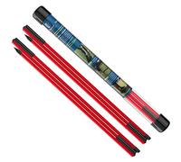 MoKo Bastone Indicatore Golf 2 PZ, Bastoni per Pratica da Golf, Bastone da Golf a Tre-Pieghe, Attrezzatura da Allenamento da Golf per Puntare, Allenare, Accessori di Postura Corretta da Golf, Rosso