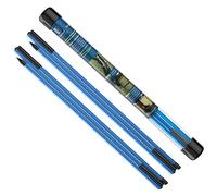 MoKo Bastone Indicatore Golf 2 PZ, Bastoni per Pratica da Golf, Bastone da Golf a Tre-Pieghe, Attrezzatura da Allenamento da Golf per Puntare, Allenare, Accessori di Postura Corretta da Golf, Blu