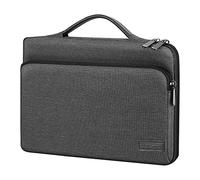 MoKo Borsa Compatibile con iPad air 5 10.9‘’2022, Galaxy Tab S8+ 12.4", iPad 9a Gen 10.2", iPad Pro 11 2021/2020, iPad 8a 7a Gen 10.2, Morbida Custodia Manico, Regalo per Festa del Papà, Nero & Grigio