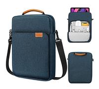 MoKo Custodia per Tablet 12.9-13", Compatibile con 13" iPad Air M4 2026, Mac Neo (A18 Pro), iPad Pro 13 M5, Galaxy Tab S8+/S9+ 12.4, Borsa con Maniglia e Tracolla, Indaco