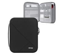 MoKo 9-11 pollici Tablet Sleeve Borsa per il nuovo 11" iPad Air M3, iPadA16 2025, Pro M4, Air 5/4/3 10,9 "/10,5", iPadPro 11 M2, 10./9/8 10,9/10,2, Tab S8/S9 11", duro EVA iPad Borsa, Nero