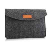 MoKo 7-8" Case, Sleeve Custodia Protettiva in Feltro Compatibile con iPad Mini (6a Gen) 7.9" 2019, iPad Mini 5/4/3/2/1, Galaxy Tab S2 8.0, Tab A 7", Zenpad Z380, Z580C, Z170C, Grigio Scuro