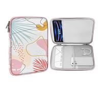 MoKo 9-11” Custodia Protettiva Compatibile con iPad PRO 11 M4 2024/11 Pollici iPad Air M2 2024/iPad 10a 10,9 2024/iPad Air 5/4 10,9, Galaxy Tab S9/S8/A8/A7 2022, Foglia Tropicale