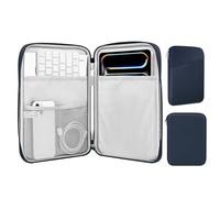 MoKo 12,9" Custodia Protettiva per 13 Zoll iPad PRO M4 2024 OLED, 13 Zoll iPad Air M2 2024, iPad PRO 12,9 M2 2022-2015, Galaxy Tab S9+/S8+ 12,4", Indaco