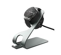MoKo Caricabatterie compatibile con Huawei Watch GT 2 Pro, GT 3/GT 3 Pro, GT Runner, Watch 3/3 Pro, Watch D, Stazione di Ricarica in Lega di Alluminio con Cavo di Ricarica USB 150 cm, Grigio