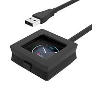 MoKo Caricatore Compatibile con Fitbit Blaze, Dock di Ricarica di Ricambio con Cavo di Ricarica USB da 93 cm, Nero