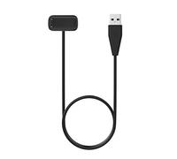 MoKo Caricatore Compatibile con Fitbit Charge 6/Charge 5/Fitbit Luxe, Caricabatterie Magnetico con Pulsante di Ripristino e Cavo di Ricarica USB da 100 cm, Nero