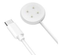 MoKo Caricatore Compatibile con Google Pixel Watch 3/Pixel Watch 2 Smartwatch, Caricabatterie Magnetico con Cavo di Ricarica USB-C da 1M per Fitbit Ace LTE/Versa 4/Versa 3/Sense 2/Sense, Bianco