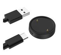 MoKo Caricatore Magnetico Compatibile con Amazfit Active 2/Bip 6, Caricabatterie Portatile con Cavo di Ricarica USB Separato da 1 m, Nero