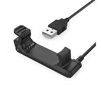 MoKo Caricatore per Garmin Forerunner 220, Caricabatterie con 1m Cavo USB di Ricarica & Sync Sincronizzazione per Forerunner220 Smart Watch, Nero