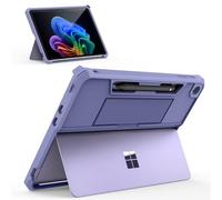 MoKo Case per il Nuovo Microsoft Surface Pro 12" 2025, Copertura Protettiva Rugged All-in-One con Supporto Posteriore per Penna e Cinghia per la Mano, Compatibile con la Tastiera Type Cover, Viola