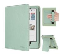 MoKo Caseo per 6" Tolino Shine Color/Shine 5(2024)/ 4(2022) e Kobo Clara Colour/BW/2E, Cover Sottile in PU con Auto-Attivazione/Sonno, Slot per Schede, Cinghia da polso e Supporo, Verde Tequila
