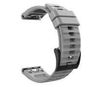 MoKo Cinturino Compatibile con Garmin Fenix 7/5/5 Plus/6/6 Pro/Epix Gen 2/Forerunner 935/945/Approach S60/S62/Quatix 6/Instinct, 22mm Quick Fit Braccialetto Morbido di Ricambio in Silicone - Grigio