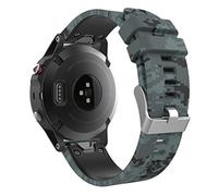MoKo Cinturino Compatibile con Garmin Fenix 7/6/6 Pro/5/5 Plus/Epix Gen 2/Forerunner 935/945/Instinct 2/MARQ, 22mm Quick Fit Braccialetto di Ricambio in Morbido Silicone, Camuffamento