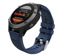 MoKo Cinturino Compatibile con Garmin Fenix 7/6/6 Pro/5/5 Plus/Epix Gen 2/Forerunner 935/945/Instinct 2/MARQ, 22mm Quick Fit Braccialetto di Ricambio in Morbido Silicone, Blu Notte