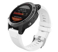 MoKo Cinturino Compatibile con Garmin Fenix 7/6/6 Pro/5/5 Plus/Epix Gen 2/Forerunner 935/945/Instinct 2/MARQ, 22mm Quick Fit Braccialetto di Ricambio in Morbido Silicone, Bianco