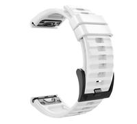 MoKo Cinturino Compatibile con Garmin Fenix 7/7 Pro/6/6 Pro/5/5 Plus/Instinct/Instinct Solar/Instinct 2/Forerunner 965/955, 22mm Quick Fit Braccialetto Morbido di Ricambio in Silicone - Bianco