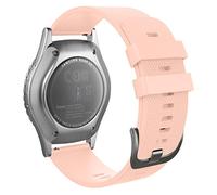 MoKo Cinturino Compatibile con Garmin Vivoactive 5/Vivoactive 3/3 Music/Forerunner 55/245/645/Venu/Venu 2 Plus/Sq/Vivomove, 20mm Braccialetto di Ricambio in Silicone Morbido, Rosa Rosa