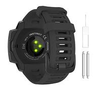 MoKo Cinturino Compatibile con Instinct/Instinct Solar/Tactical/Instinct 2 Smartwatch GPS, 22mm Braccialetto Sportivo di Ricambio in Silicone Morbido, Nero