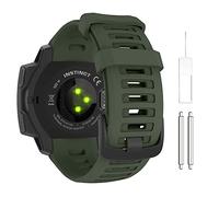 MoKo Cinturino Compatibile con Instinct/Instinct Solar/Tactical/Instinct 2 Smartwatch GPS, 22mm Braccialetto Sportivo di Ricambio in Silicone Morbido, Verde Scuro