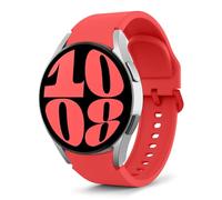 MoKo Cinturino Compatibile con Samsung Galaxy Watch 7 FE 6 5 4 40mm 44mm/Watch 6 4 Classic 43mm 47mm 42mm 46mm/5 Pro 45mm, 20mm Cinturino di Ricambio in Silicone Morbido, Rosso