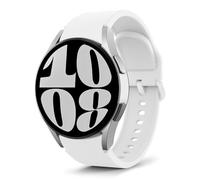 MoKo Cinturino Compatibile con Samsung Galaxy Watch 7 FE 6 5 4 40mm 44mm/Watch 6 4 Classic 43mm 47mm 42mm 46mm/5 Pro 45mm, 20mm Cinturino di Ricambio in Silicone Morbido, Bianco