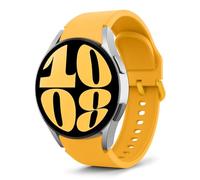 MoKo Cinturino Compatibile con Samsung Galaxy Watch 7 FE 6 5 4 40mm 44mm/Watch 6 4 Classic 43mm 47mm 42mm 46mm/5 Pro 45mm, 20mm Cinturino di Ricambio in Silicone Morbido, Giallo