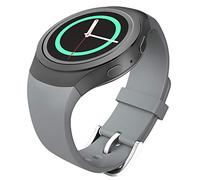 MoKo Cinturino Compatibile con Samsung Gear S2 Smartwatch, Cinturino Sportivo di Ricambio in Silicone Morbido per Gear S2 SM-R720/SM-R730, Grigio
