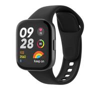 MoKo Cinturino Compatibile con Xiaomi Redmi Watch 3, Cinturino Sportivo di Ricambio in Silicone Morbido per Uomini Donne, Nero