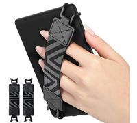 MoKo Cinturino da Mano per Kindle Fire Tablet da 6-8" Kindle/Kobo/Voyaga/Lenovo/Sony Kindle E-Book Tablet, Cinturino da Mano Versatile per eReader, ad Alta Elasticità, Leggero, 2 Pezzi, Nero