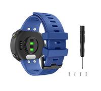 MoKo Cinturino di Ricambio Morbido Compatibile con Garmin Forerunner 45/Forerunner 45S/Swim 2, Braccialetti di Ricambio per Orologio in Silicone, Blu notte