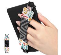 MoKo Cinturino di Sicurezza per 6-8" Kindle eReaders Fire Tablet - Kobo/Voyaga/Lenovo/Sony Kindle E-Book Tablet, Cinturino da Mano Versatile ad Alta Elasticità Supporto Antiscivolo, Fiori