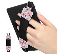 MoKo Cinturino di Sicurezza per 6-8" Kindle eReaders Fire Tablet - Kobo/Voyaga/Sony Kindle E-Book Tablet, Cinturino da Mano Versatile ad Alta Elasticità Supporto Antiscivolo, Primavera rosa