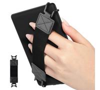 MoKo Cinturino di Sicurezza per 6-8" Kindle eReaders Fire Tablet - Kobo/Voyaga/Sony Kindle E-Book Tablet, Cinturino Nero da Mano Versatile ad Alta Elasticità Supporto Antiscivolo, Nero