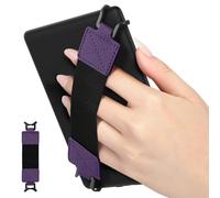 MoKo Cinturino di Sicurezza per 6-8" Kindle eReaders Fire Tablet - Kobo/Voyaga/Sony Kindle E-Book Tablet, Cinturino Nero da Mano Versatile ad Alta Elasticità Supporto Antiscivolo, Viola Scuro