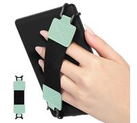 MoKo Cinturino di Sicurezza per 6-8" Kindle eReaders Fire Tablet,Kobo/Voyaga/Sony Kindle E-Book Tablet,Cinturino Nero da Mano Versatile ad Alta Elasticità Supporto Antiscivolo,Verde Tequila con Litchi