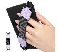 MoKo Cinturino di Sicurezza per 6-8" Kindle eReaders Fire Tablet - Kobo/Voyaga/Lenovo/Sony Kindle E-Book Tablet, Cinturino da Mano Versatile ad Alta Elasticità Supporto Antiscivolo, Taro Viola