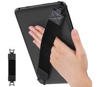 MoKo Cinturino di Sicurezza per 9" - 11" iPad/iPad Pro/iPad Air/Kindle Fire HD/Samsung/Lenovo Tablet, Cinturino Nero da Mano Versatile ad Alta Elasticità Supporto Antiscivolo, Nero
