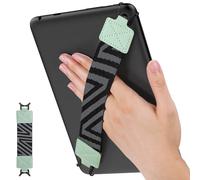 MoKo Cinturino di Sicurezza per 9" - 11" iPad/iPad Pro/iPad Air/Kindle Fire HD/Samsung/Lenovo Tablet, Cinturino da Mano Versatile ad Alta Elasticità Supporto Antiscivolo, Menta verde