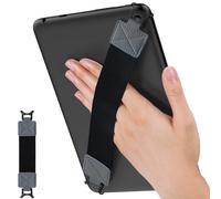 MoKo Cinturino di Sicurezza per 9" - 11" iPad/iPad PRO/iPad Air/Kindle Fire HD/Samsung/Lenovo Tablet, Cinturino Nero da Mano Versatile ad Alta Elasticità Supporto Antiscivolo, Grigio Siderale