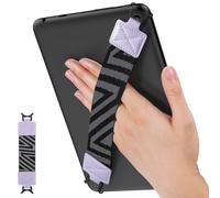MoKo Cinturino di Sicurezza per 9" - 11" iPad/iPad Pro/iPad Air/Kindle Fire HD/Samsung/Lenovo Tablet, Cinturino da Mano Versatile ad Alta Elasticità Supporto Antiscivolo, Taro Viola