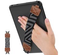 MoKo Cinturino di Sicurezza per 9" - 11" iPad/iPad Pro/iPad Air/Kindle Fire HD/Samsung/Lenovo Tablet, Cinturino da Mano Versatile ad Alta Elasticità Supporto Antiscivolo, Marrone
