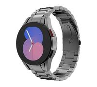 MoKo Cinturino in Metallo Compatibile con Samsung Galaxy Watch 7 FE 6 5 4 40mm 44mm/Watch 6 Classic 43mm 47mm/5 Pro 45mm/4 Classic 42mm 46mm, Cinturino di Ricambio in Acciaio Inossidabile, Grigio