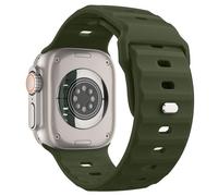 MoKo Cinturino Ocean Compatibile con Apple Watch Ultra 2 49mm 46mm 45mm 44mm 42mm per Uomo Donna, Cinturini di Ricambio Sportivi in Silicone per iWatch Serie 10 9 8 7 6 5 4 SE Ultra 2 1,Verde Scuro