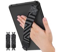 MoKo Cinturino di Sicurezza per 9" - 11" iPad/iPad PRO/iPad Air/Kindle Fire HD/Samsung/Lenovo Tablet, Cinturino da Mano Versatile ad Alta Elasticità Supporto Antiscivolo, 2 Pezzi, Nero