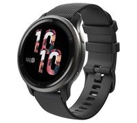 MoKo Cinturino per orologio compatibile con Garmin Vivoactive 4S/Venu 3S/Venu 2S/Forerunner 265S/255S/255S Music/Vivomove 3S, 18 mm, cinturino sportivo di ricambio in silicone, nero