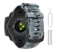 MoKo Cinturino per Smartwatch in Silicone Compatibile con Garmin Instinct 2/Instinct Esports/Solar/Tactical/Tide Accessori per Orologi, Mosaico Mimetico