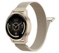 MoKo Cinturino Rete Magnetico Acciaio Inox 18 mm Compatibile con Garmin | Per Venu 4 41mm | 3S | 2S, Vivoactive 4S, Forerunner 265S | 255S, Sgancio Rapido, Chiusura Magnetica Regolabile, Uomini Donne