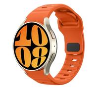 MoKo Cinturino Robusto Compatibile con Samsung Galaxy Watch 7 FE 6 5 4 40mm 44mm/Watch 6 Classic 43mm 47mm/5 Pro 45mm/4 Classic 42mm 46mm, Cinturini Sportivi di Ricambio in Silicone, Arancione